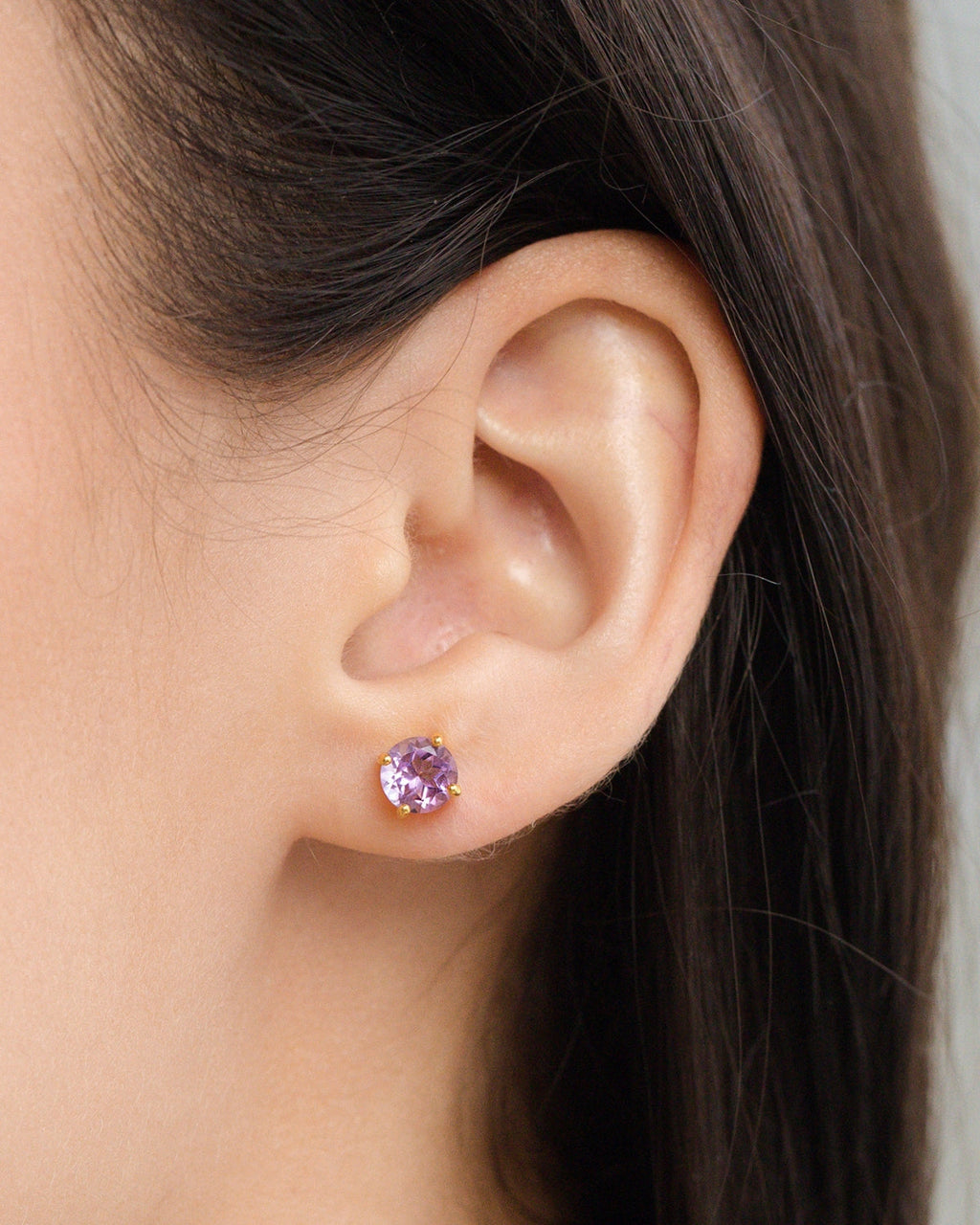 Lavender Amethyst Everyday Jewellery Gift Set in 18k Gold Vermeil