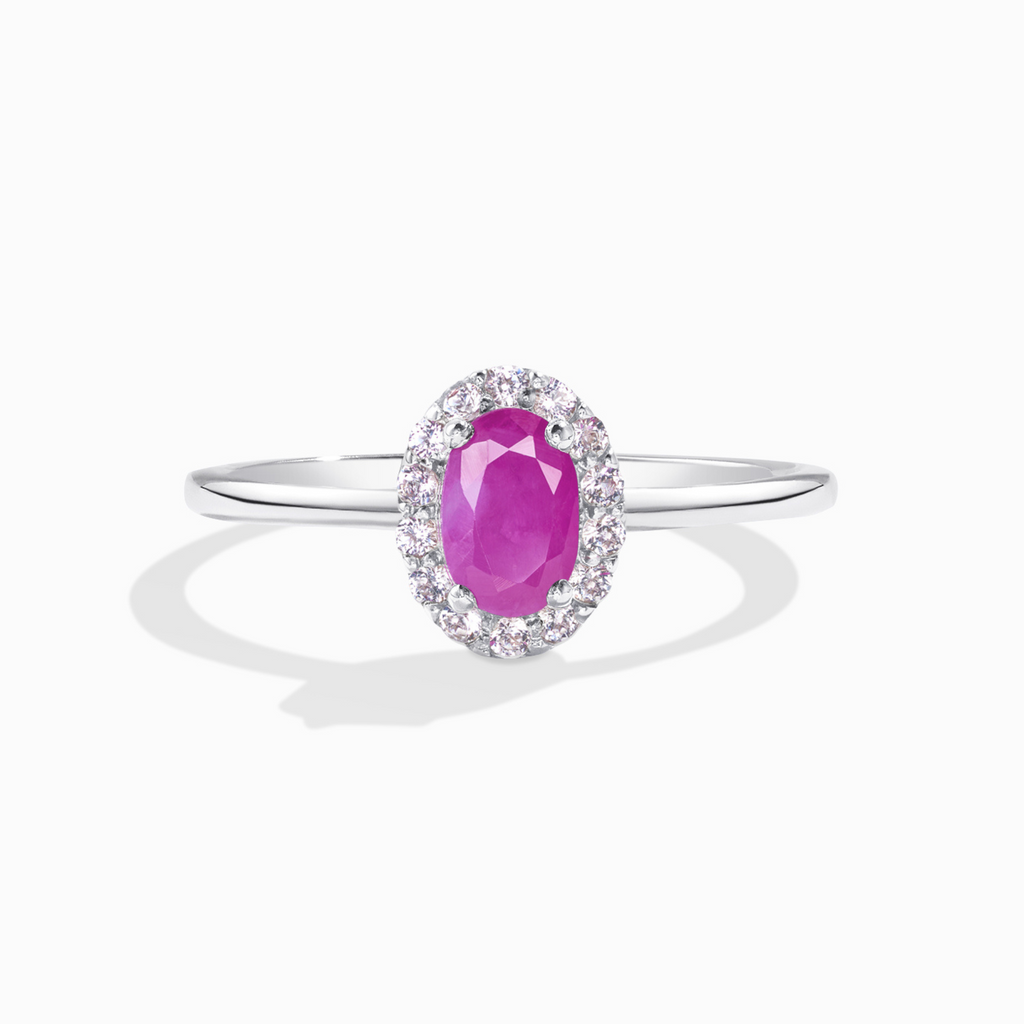 Ruby Ring in Sterling Silver