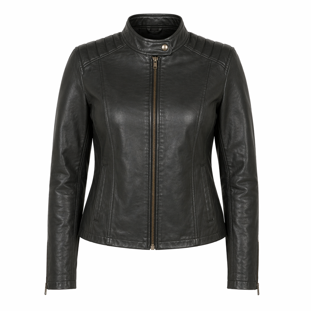 Women's Genuine Leather Jacket | Green