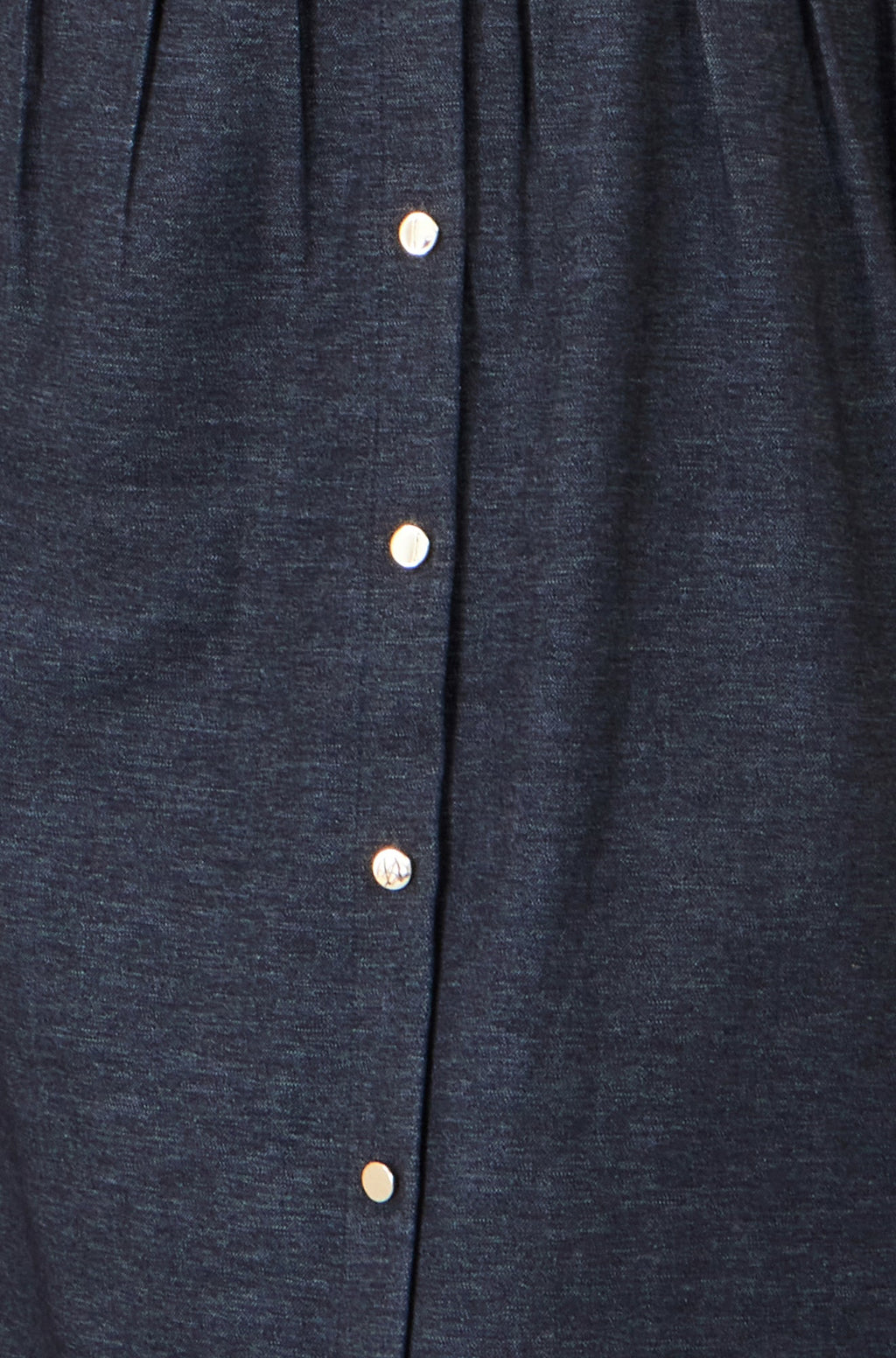 Yumi Navy Stretch Midi Shirt Dress