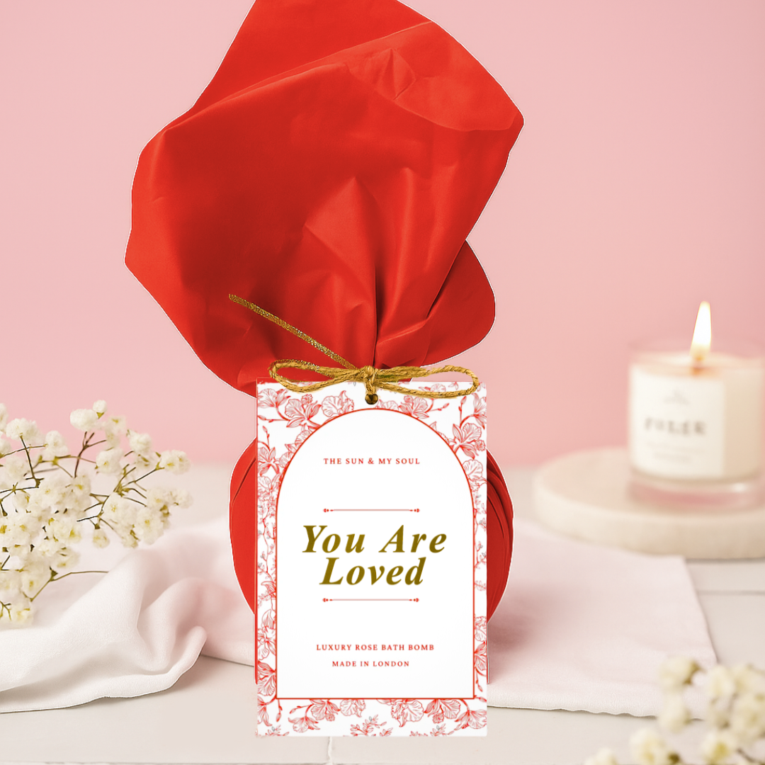 You Are Loved - Vintage Floral Rose Bath Bomb