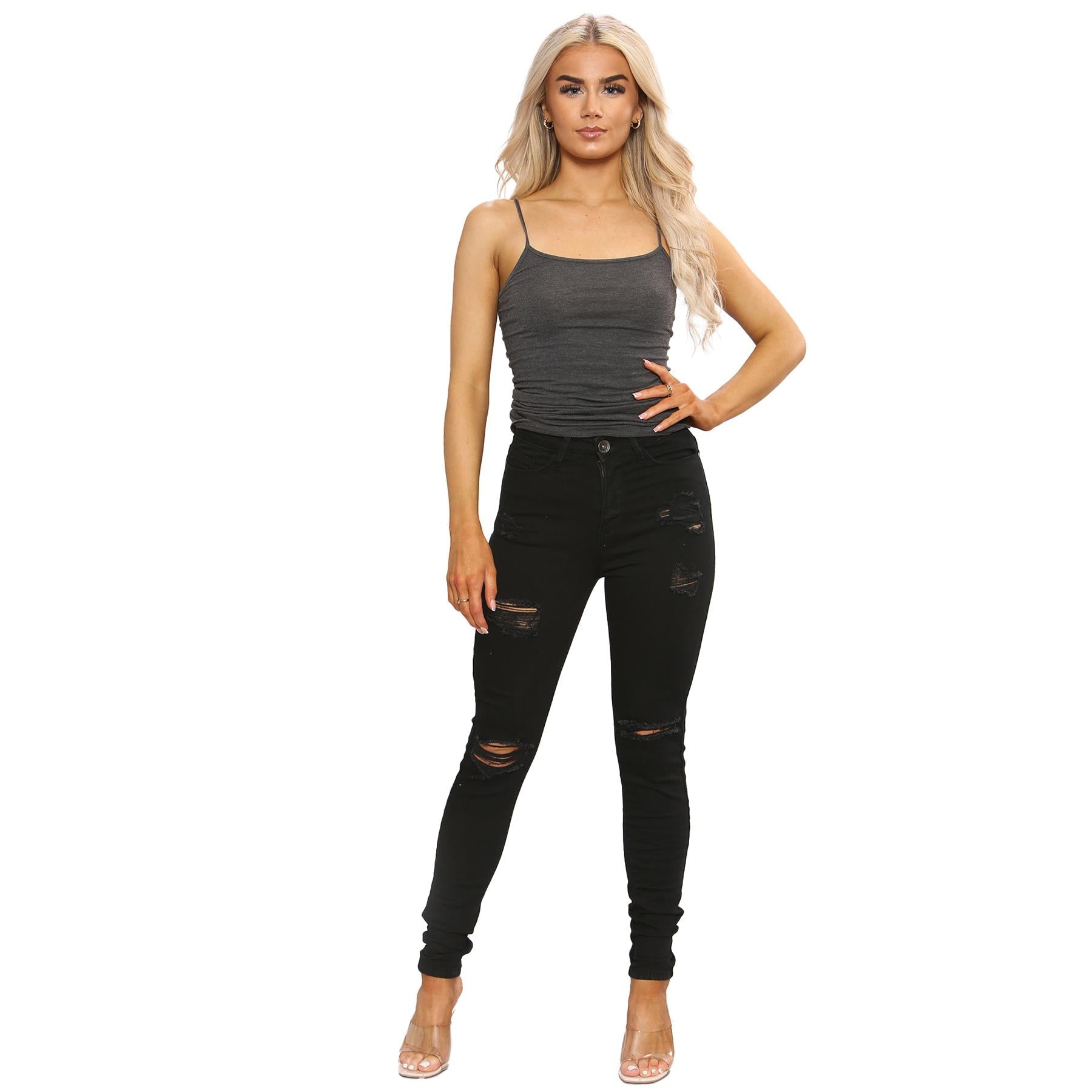 Enzo Womens Skinny Jeans Ladies Slim Fit Stretch New Denim Trouser Pants UK Size